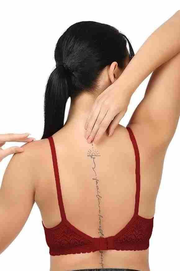 Girls Full Coverage Non-Padded Net Bra (Pack of 2)