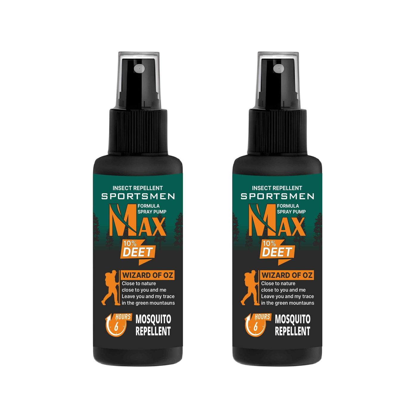 Deet Mosquito and Insect Repellent Spray (Pack of 2)