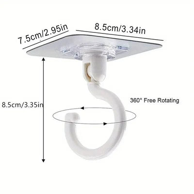 5pcs Rotating Ceiling Hooks